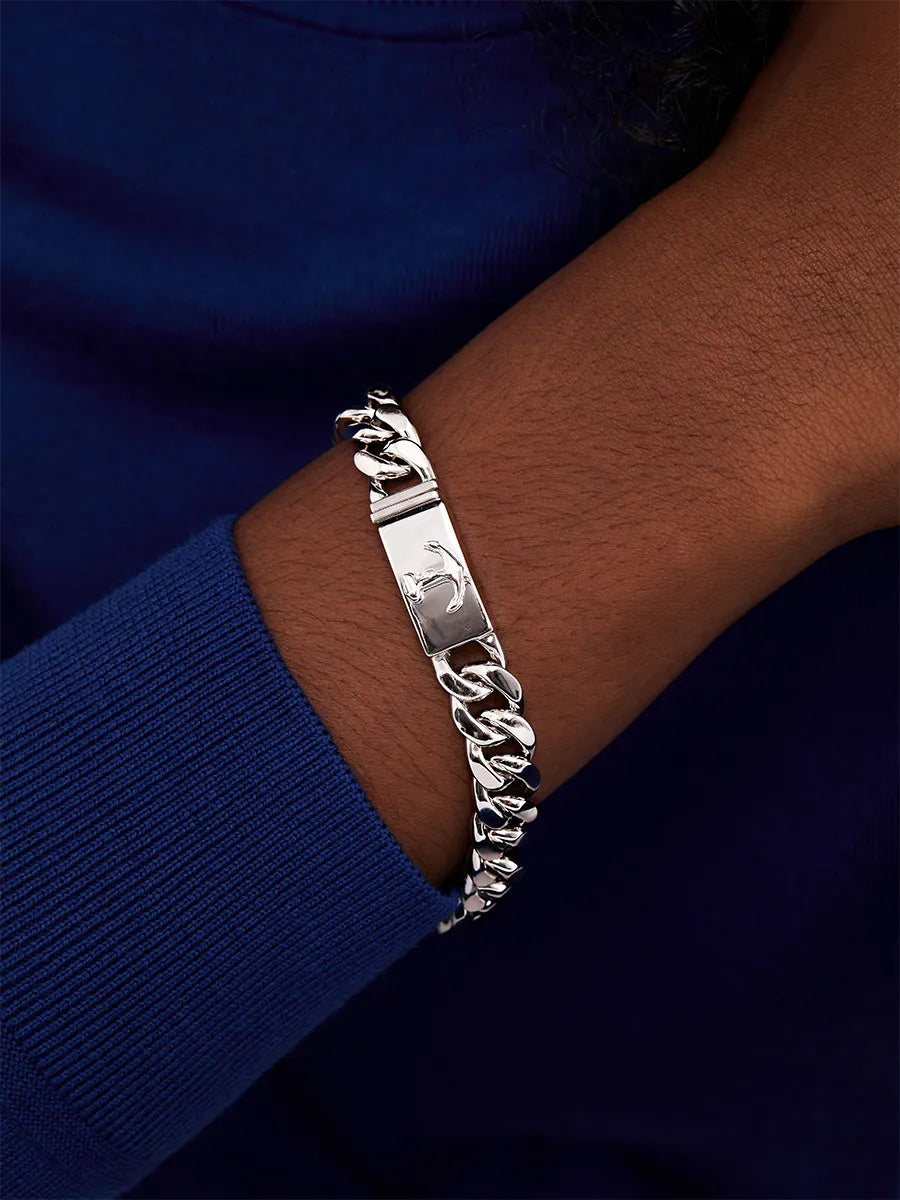 Anchor Lock Cuban Link Chain Bracelet — фото 2