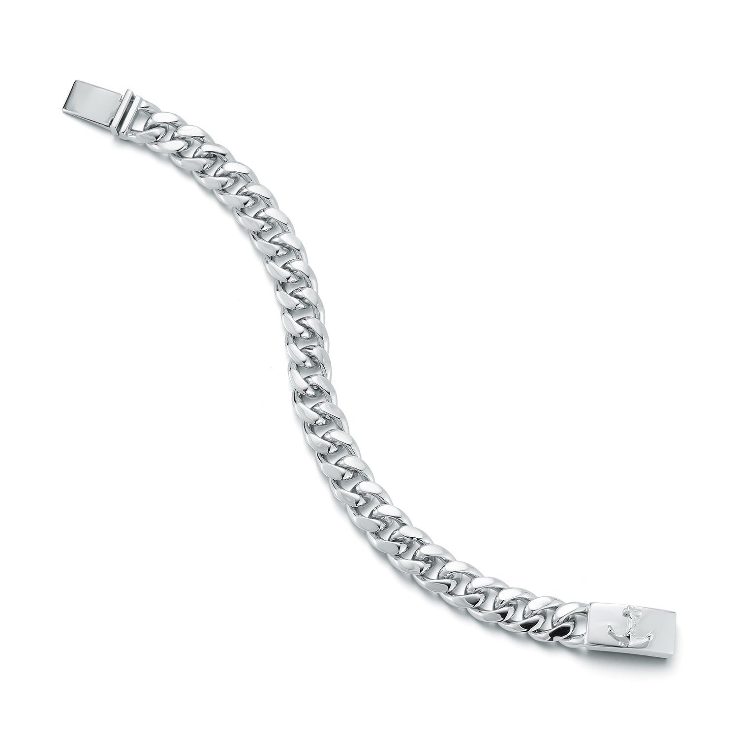 Anchor Lock Cuban Link Chain Bracelet — фото 5