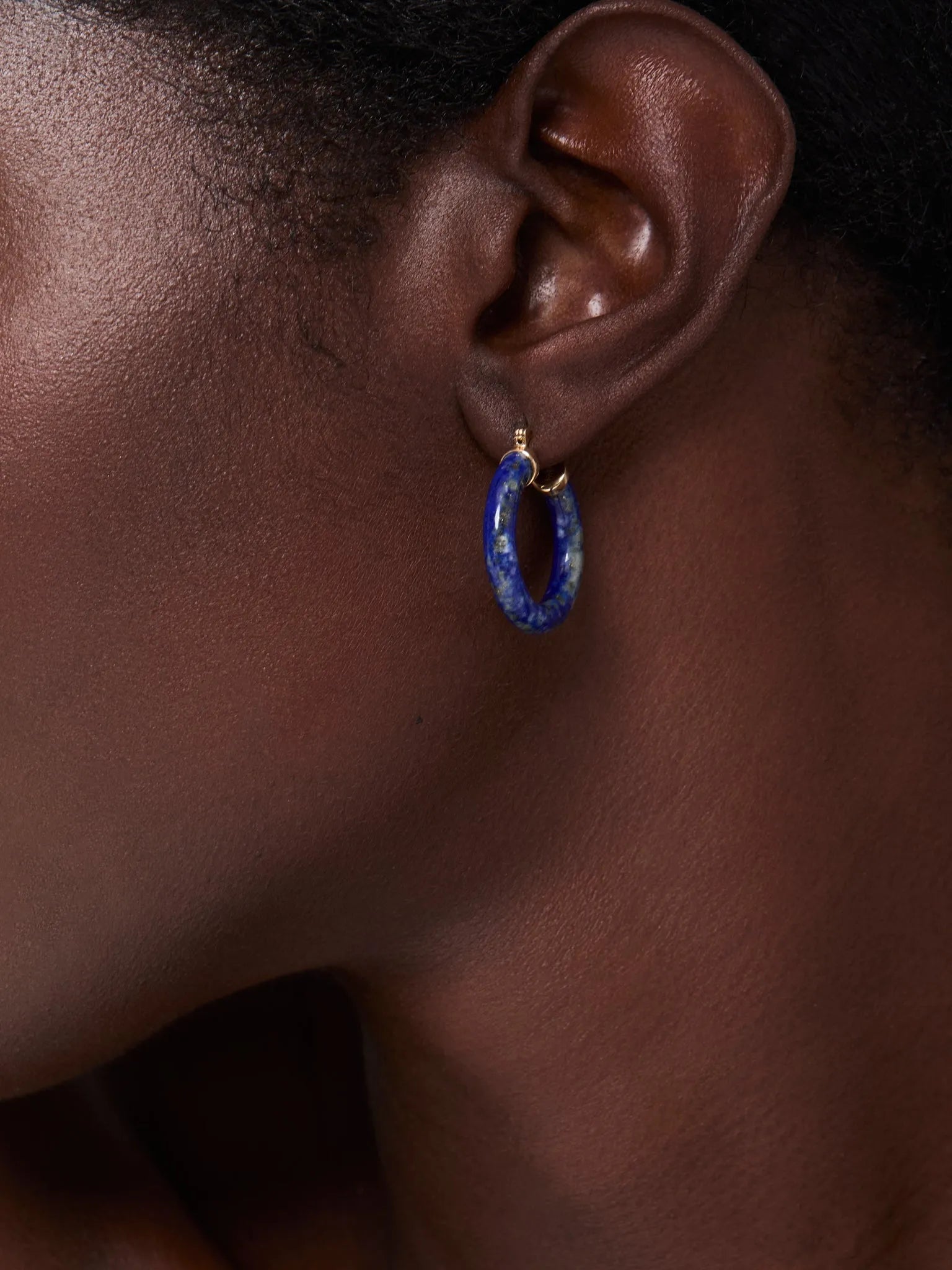 14kt Lapis Hoops — фото 3