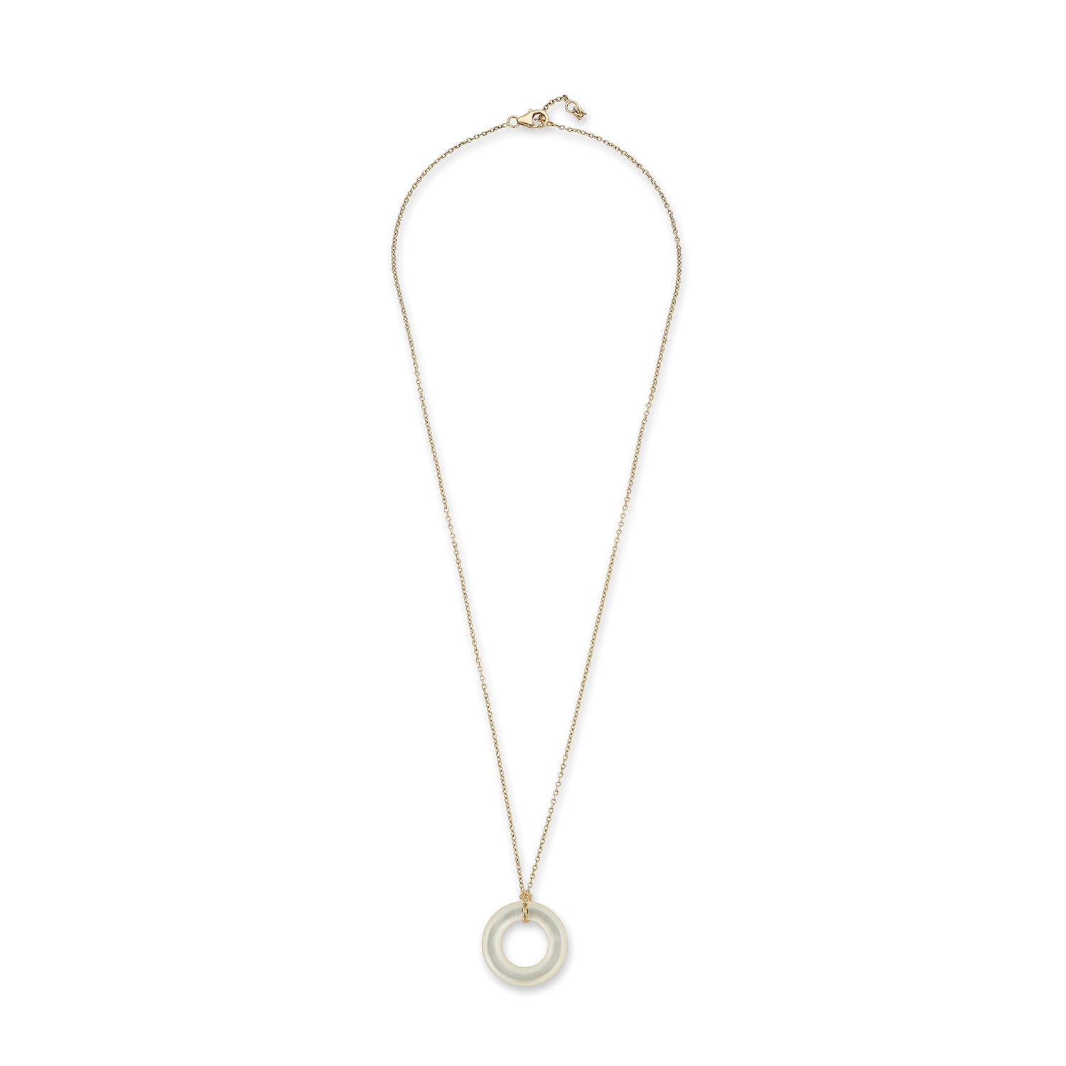 14kt Mother of Pearl Donut Necklace — фото 5