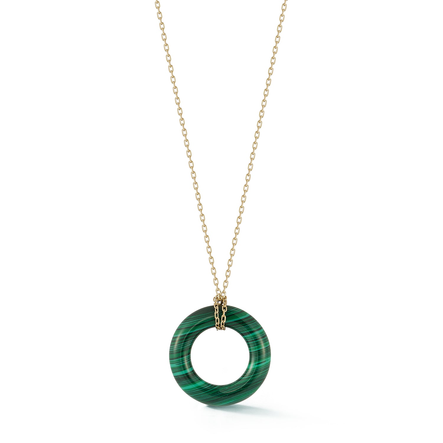 14kt Malachite Donut Necklace — фото 1