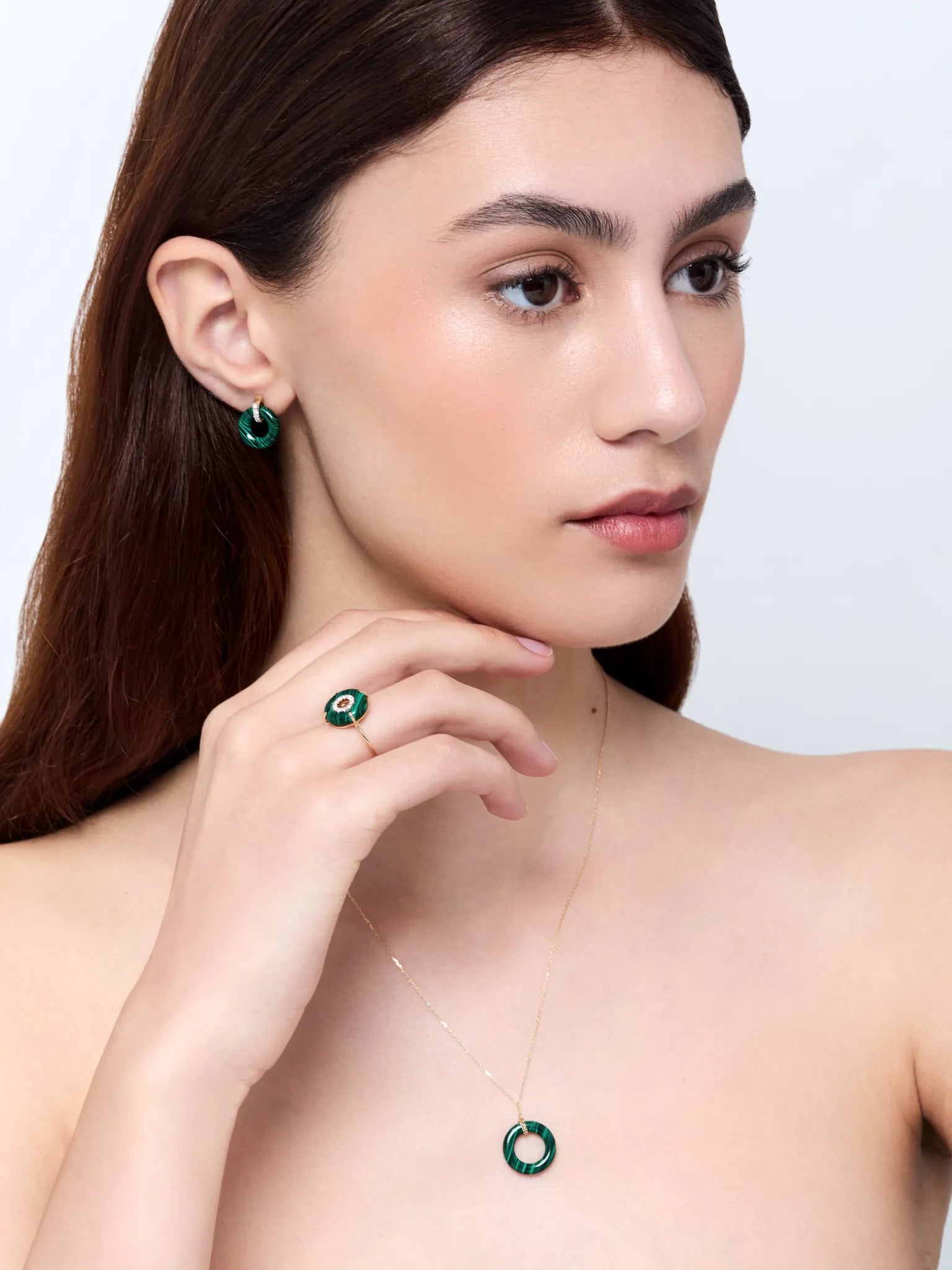 14kt Malachite Donut Necklace — фото 3