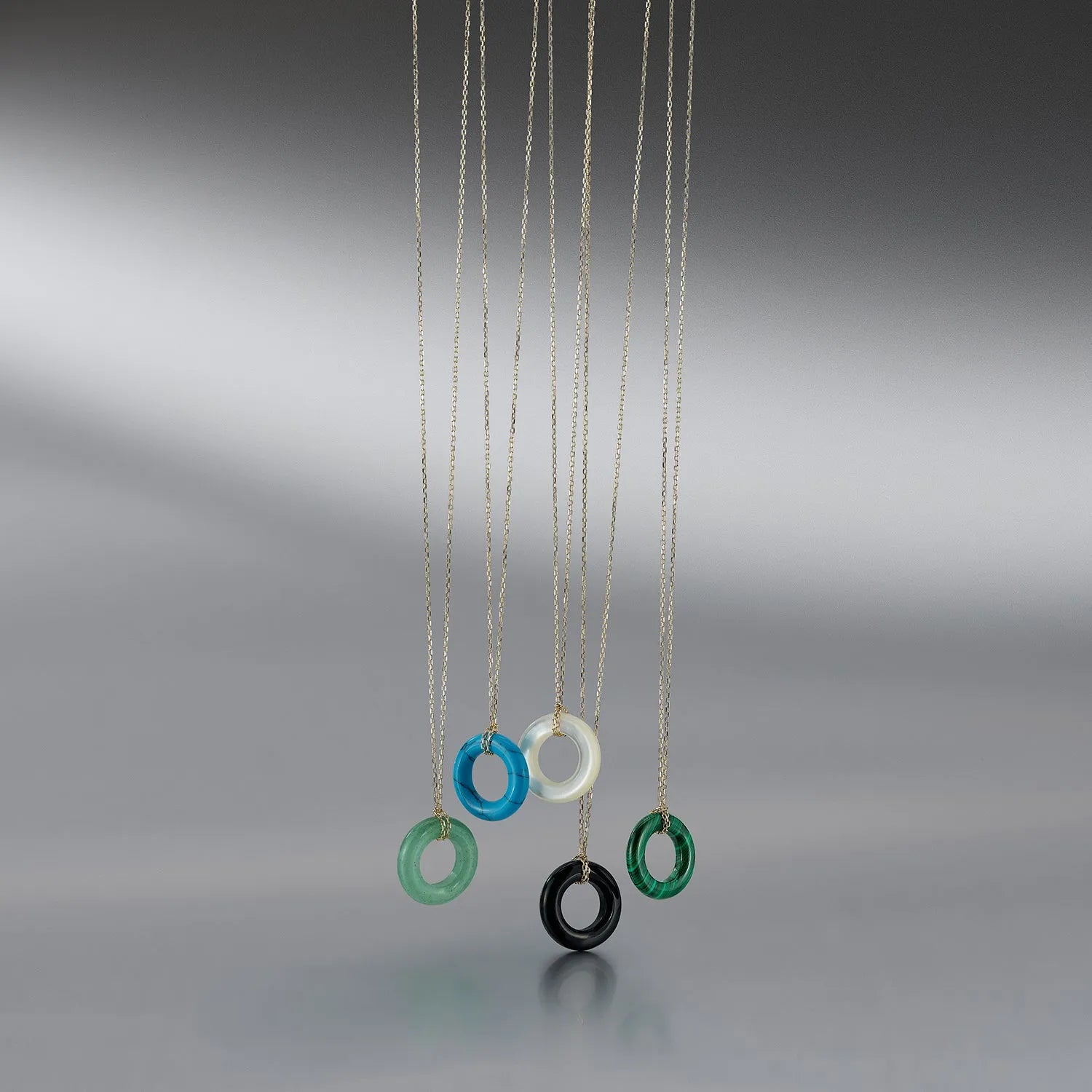 14kt Malachite Donut Necklace — фото 5