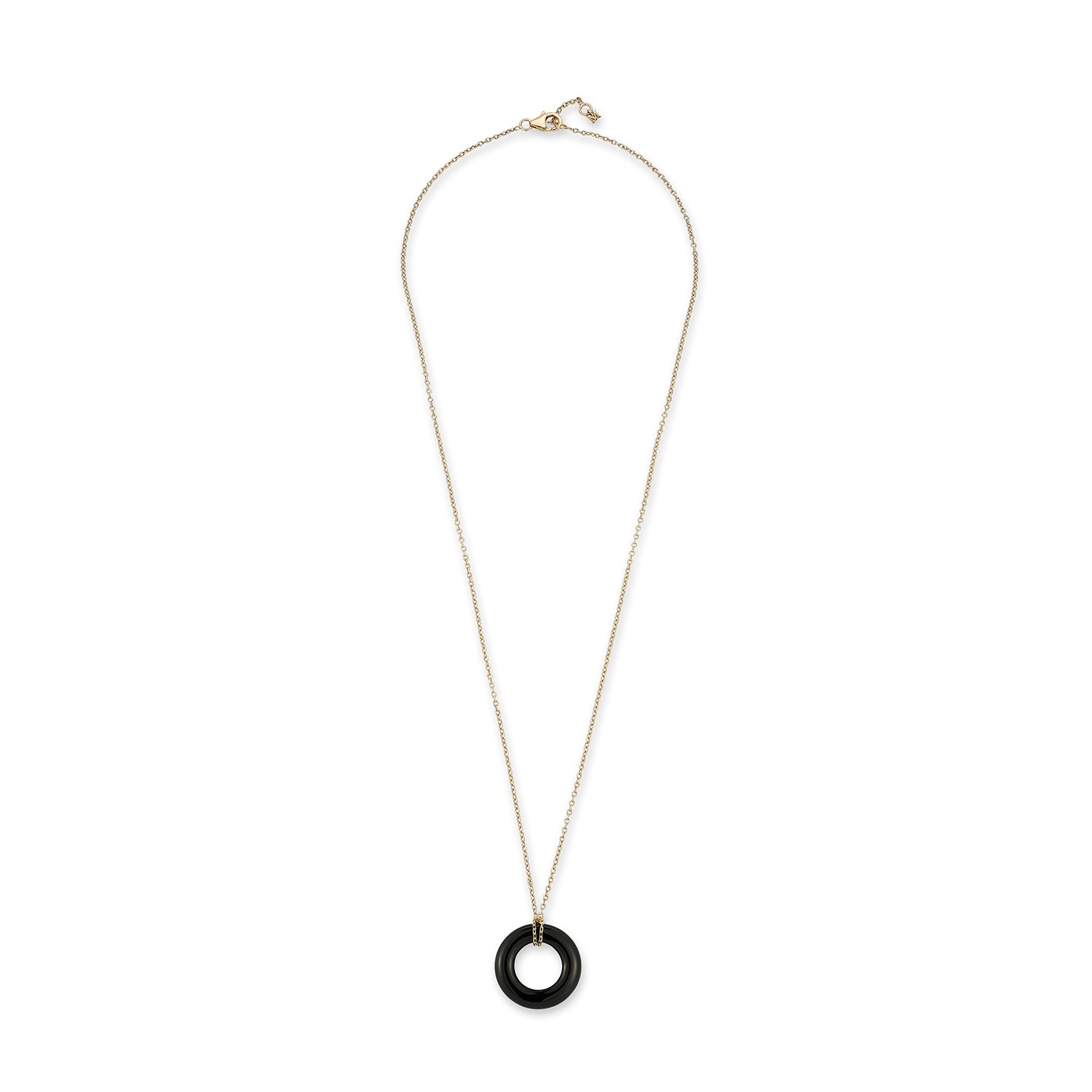 14kt Onyx Donut Necklace — фото 5
