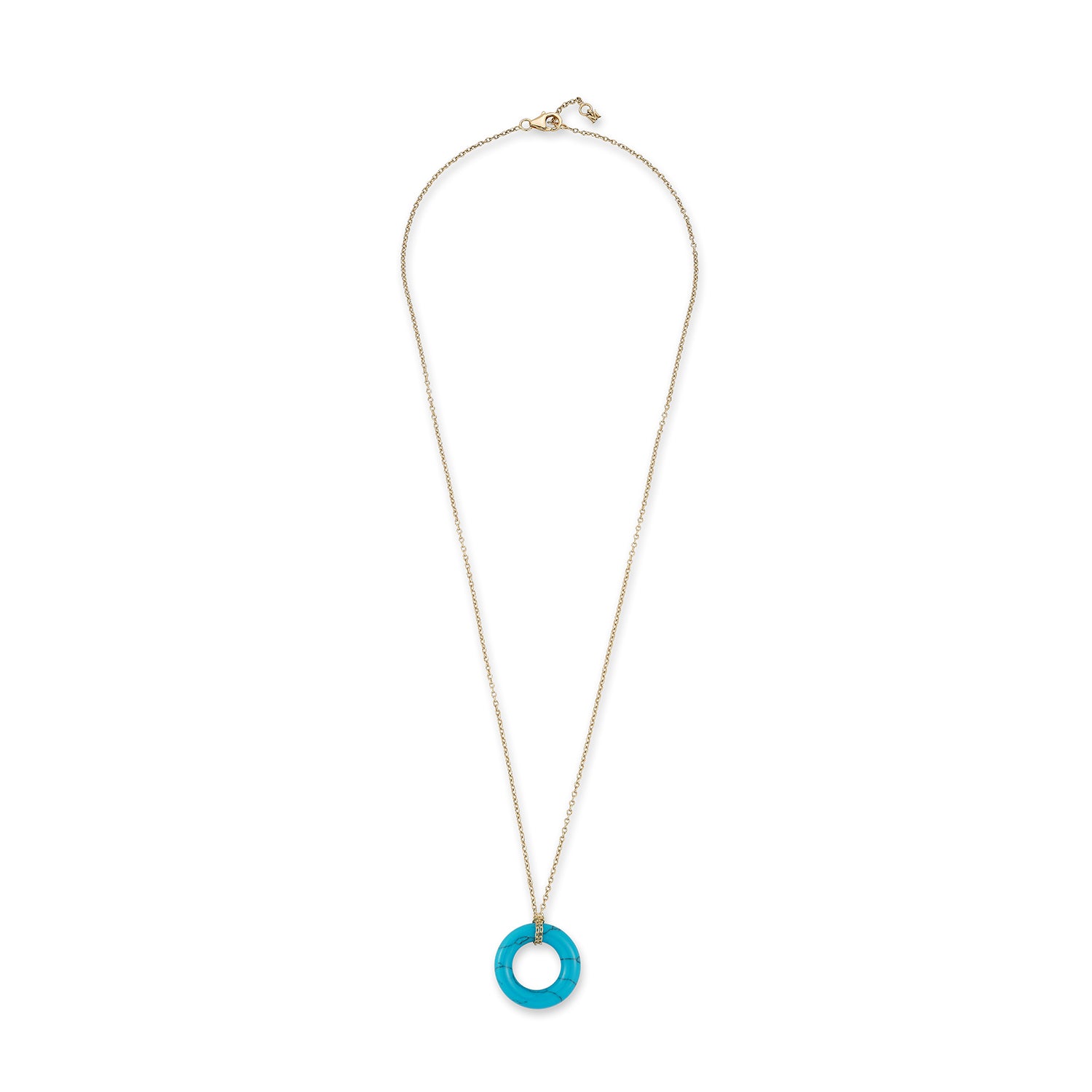 14kt Turquoise Donut Necklace — фото 5
