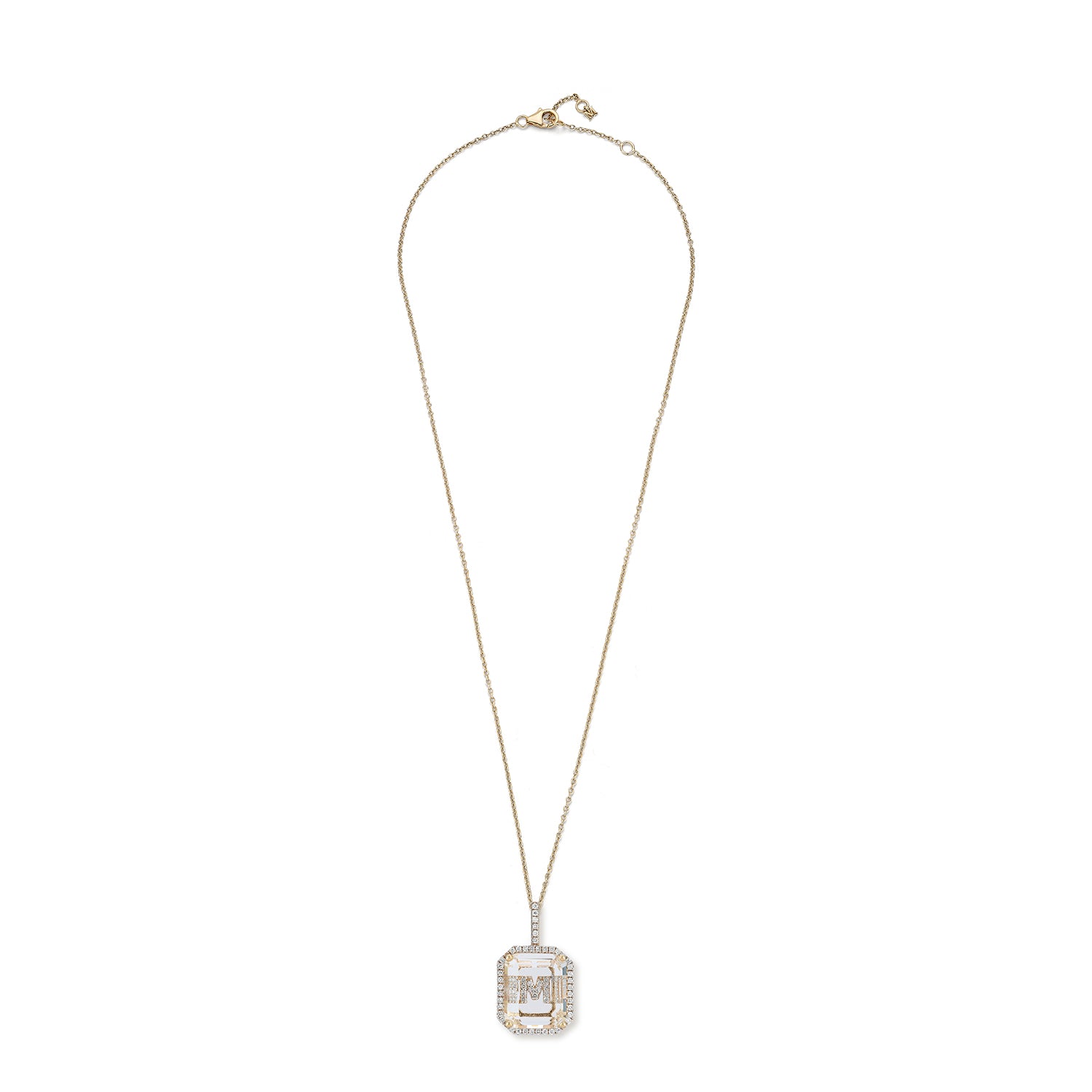 M - Secret Initial Necklace — фото 3