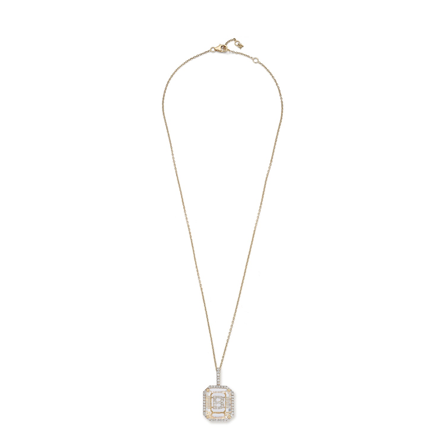 B - Secret Initial Necklace — фото 3