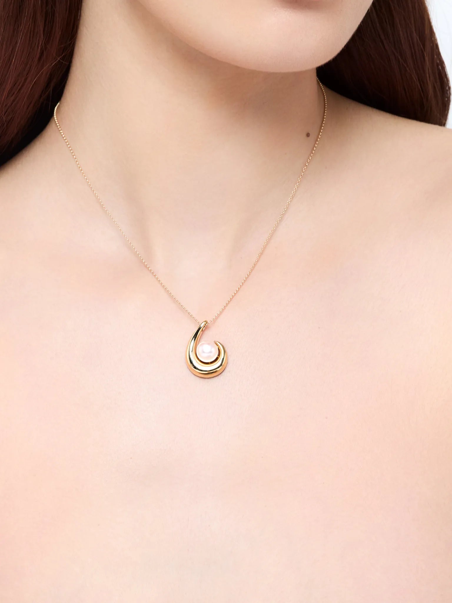 14kt Pearl Curl Necklace — фото 4