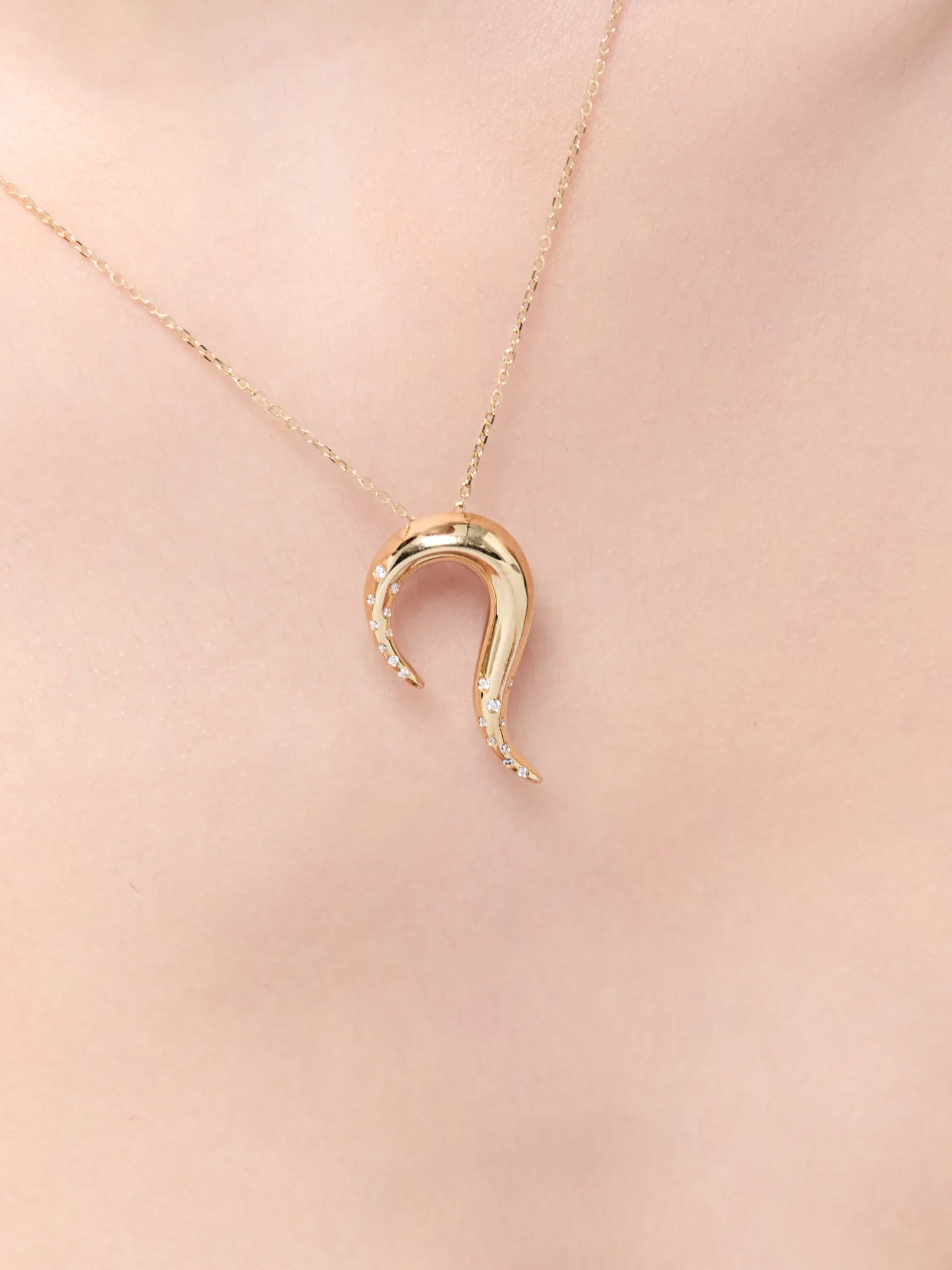 14kt Swoosh Necklace — фото 3