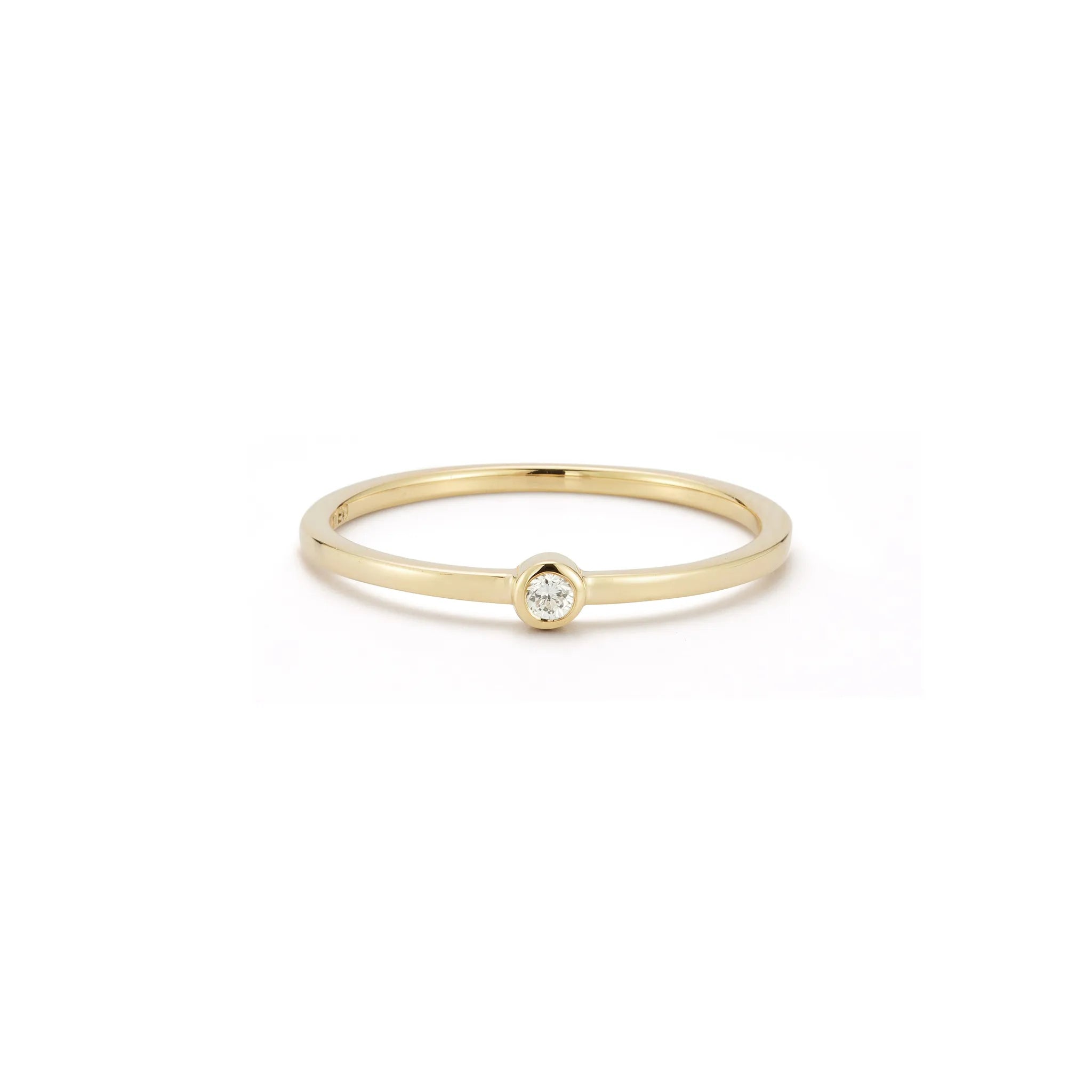 14kt Diamond Dot Ring — фото 2