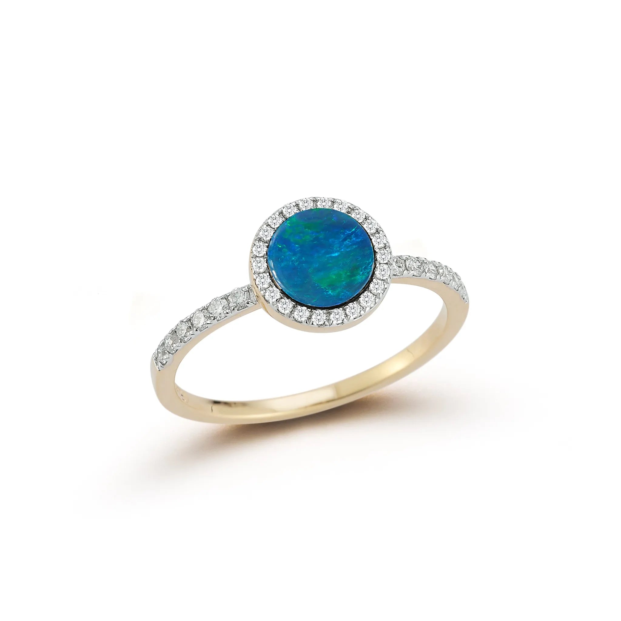 14kt Opal and Diamond Ring — фото 1