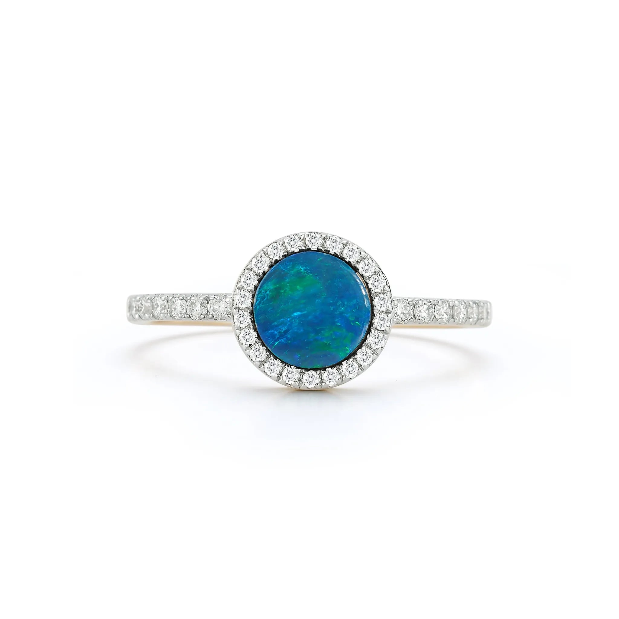 14kt Opal and Diamond Ring — фото 2