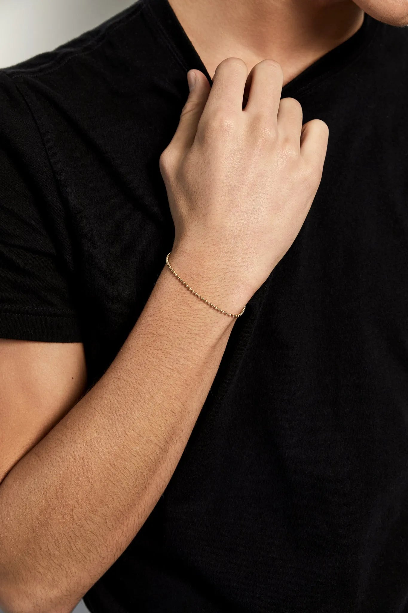 14kt 2mm Ball Chain Bracelet — фото 2