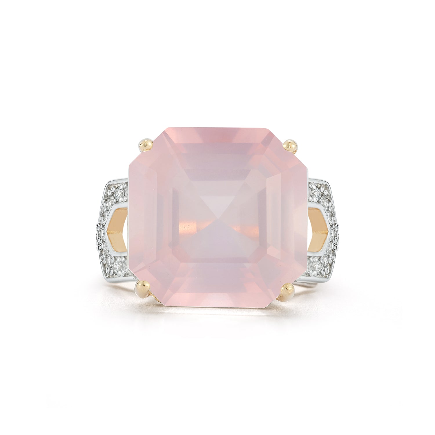 14kt Asscher Cut Pink Topaz Ring — фото 3
