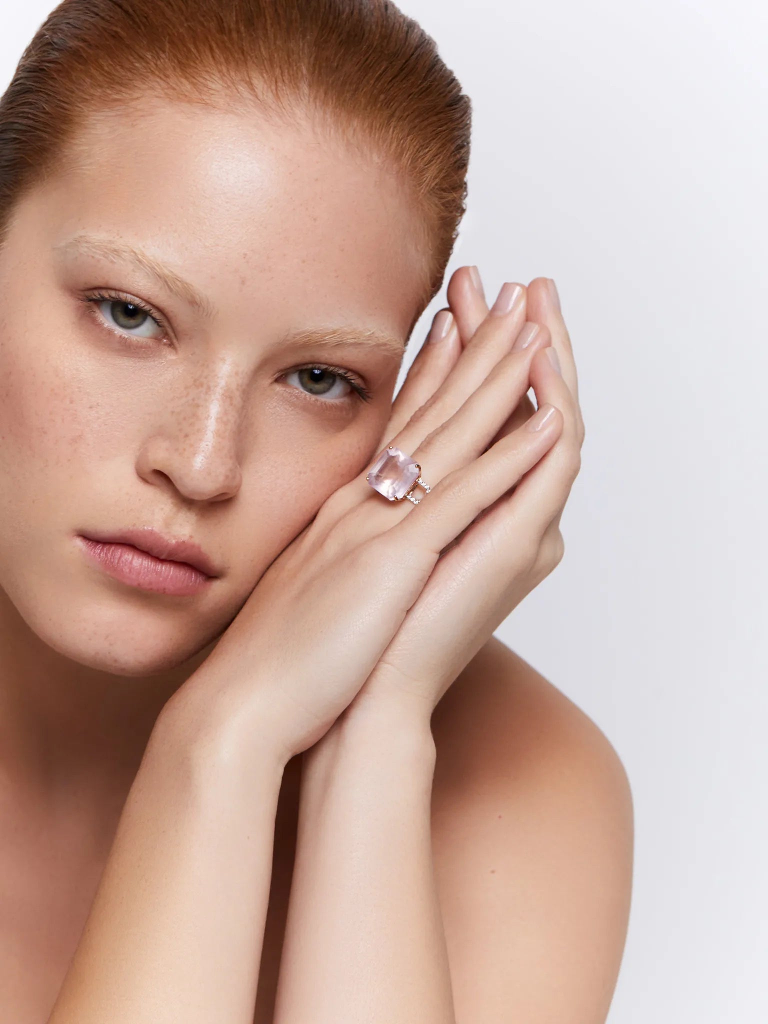 14kt Asscher Cut Pink Topaz Ring — фото 6