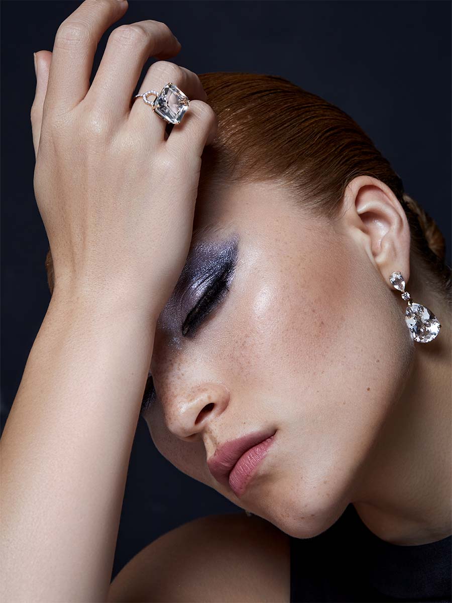 14kt White Topaz Sophia Earrings — фото 6