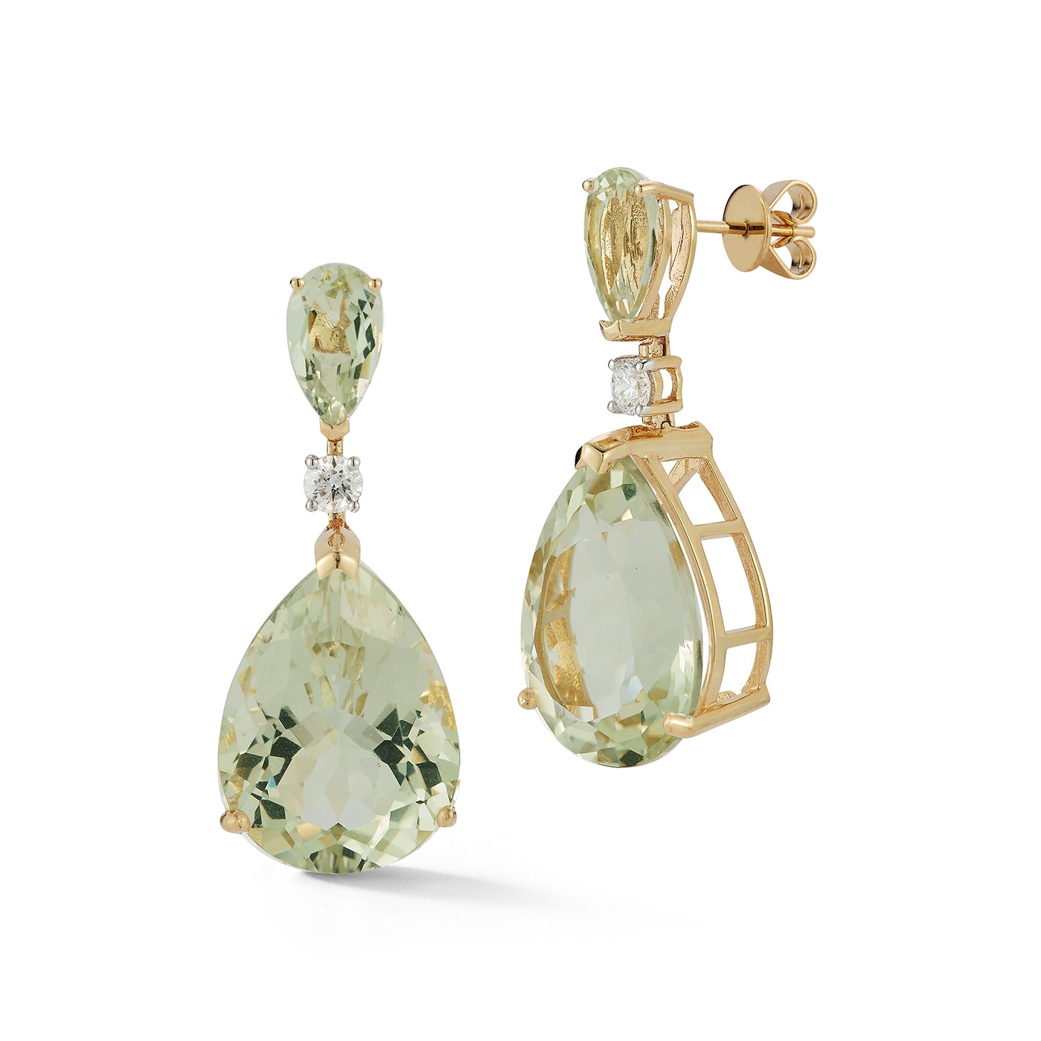 14kt Green Amethyst Sophia Earrings — фото 3
