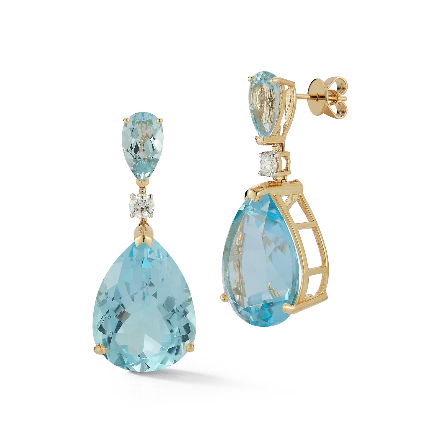14kt Blue Topaz Sophia Earrings — фото 4