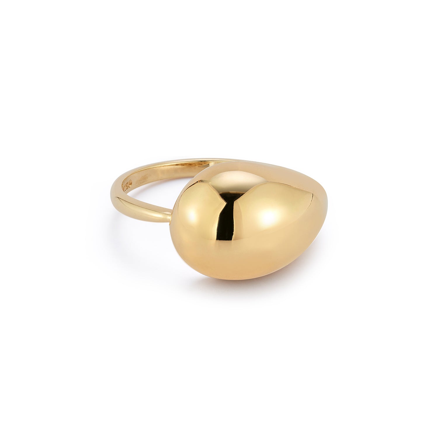 14kt Gold Water Droplet Ring — фото 3