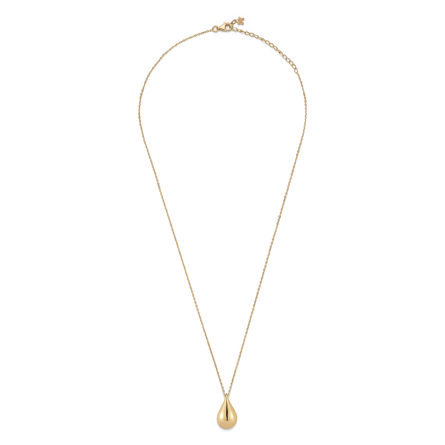 14kt Gold Water Droplet Necklace — фото 3