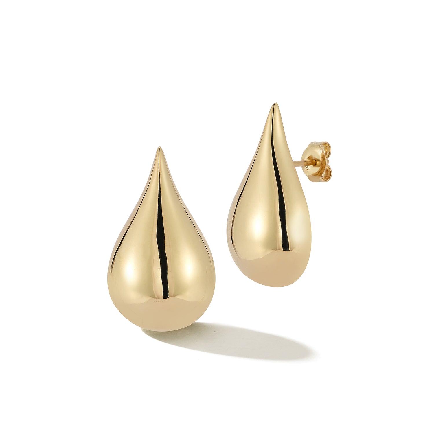 14kt Gold Water Droplet Earrings — фото 4