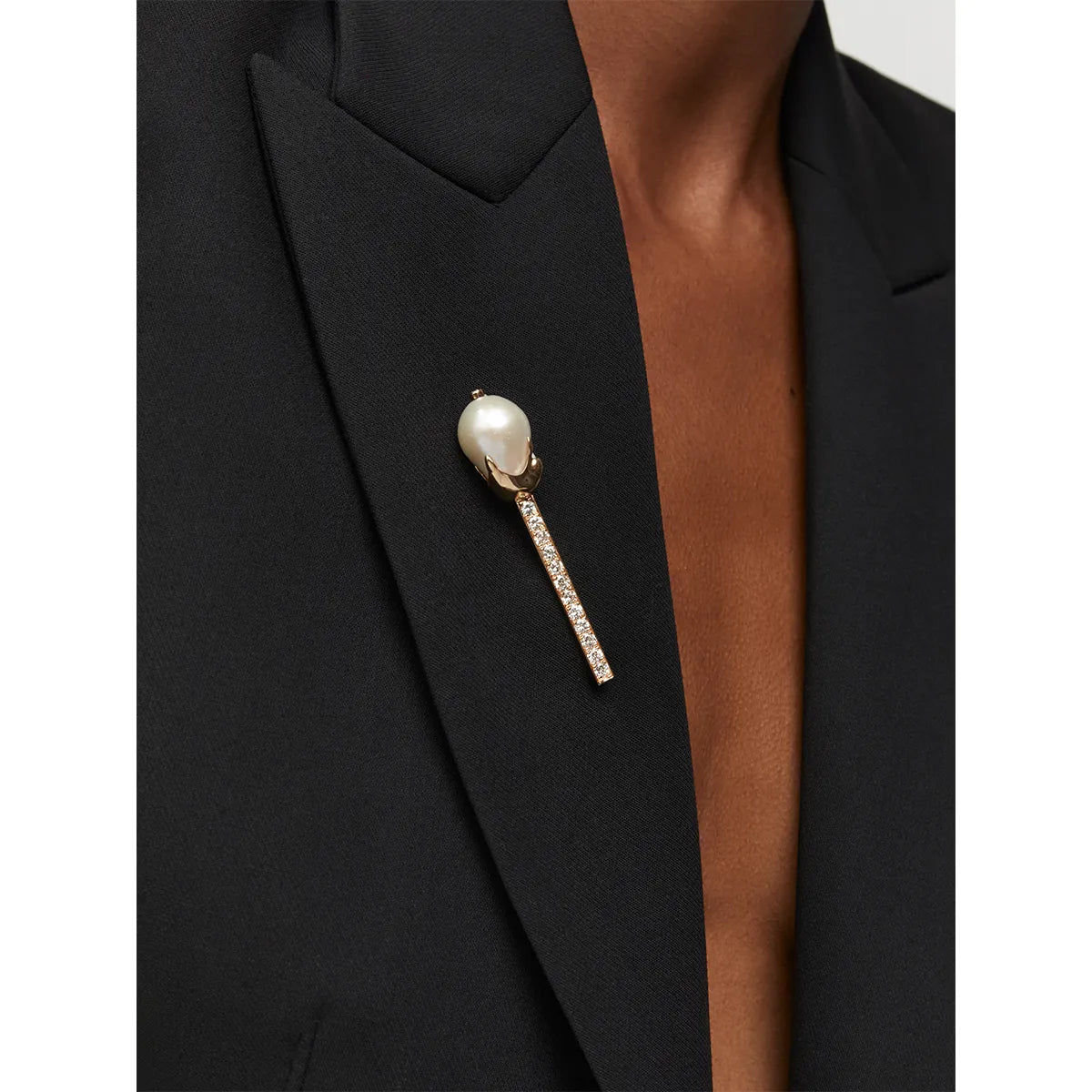 14kt Baroque Pearl Scepter Brooch — фото 2