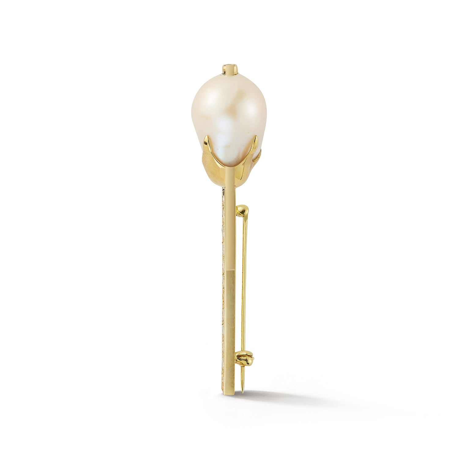 14kt Baroque Pearl Scepter Brooch — фото 5