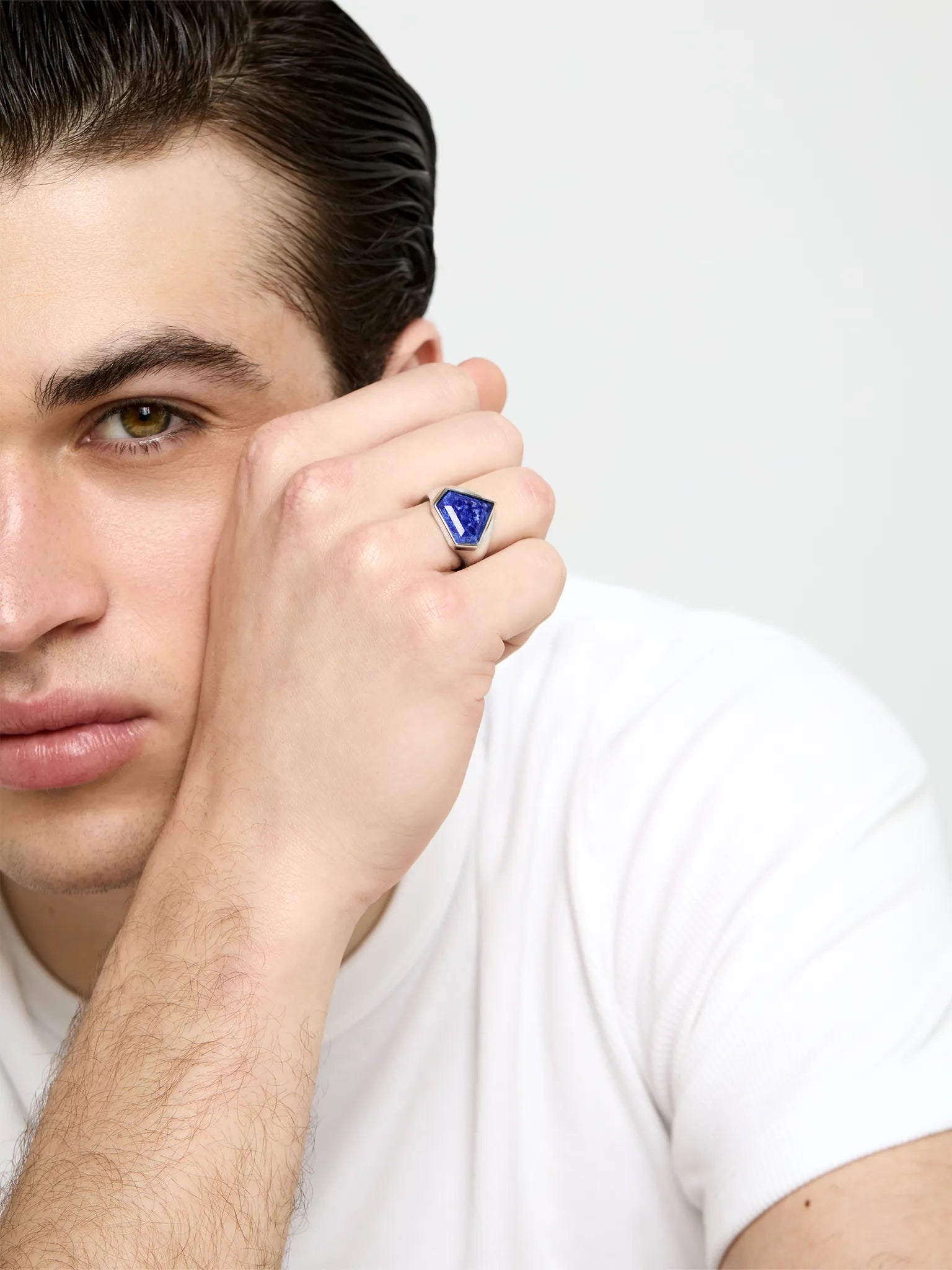 Lapis Pentagon Ring — фото 2