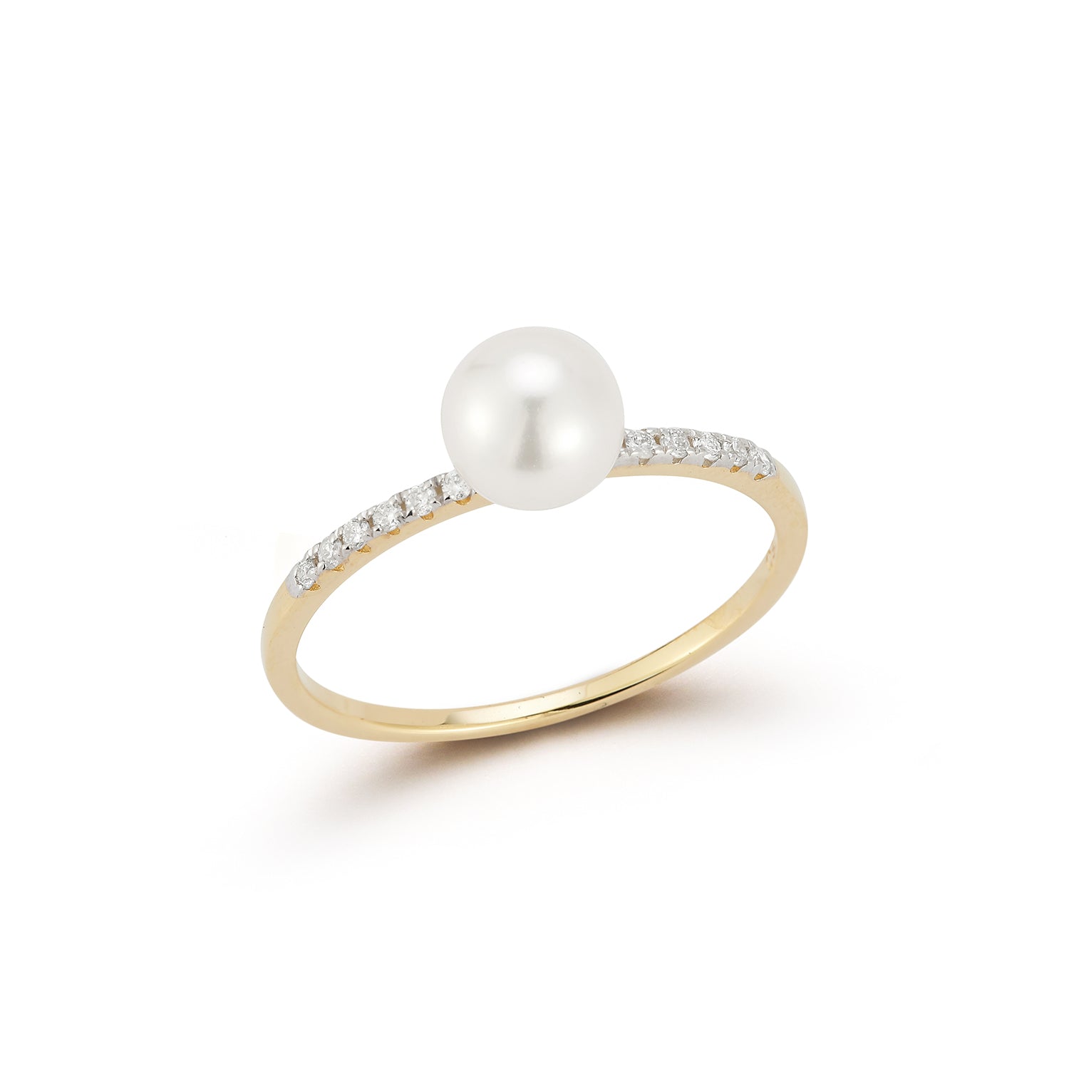 14kt Pearl Sphere Ring