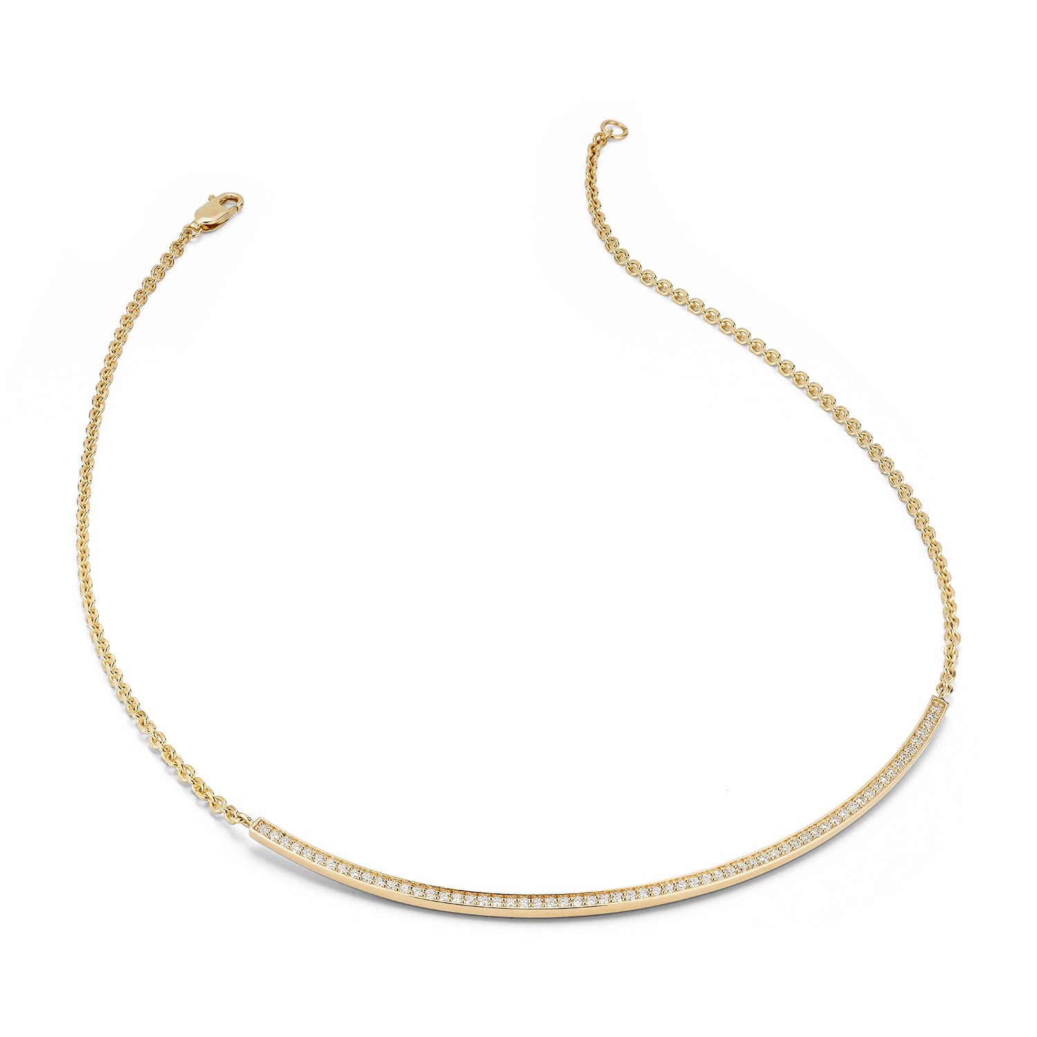 14kt Diamond Bar Collar Necklace — фото 3
