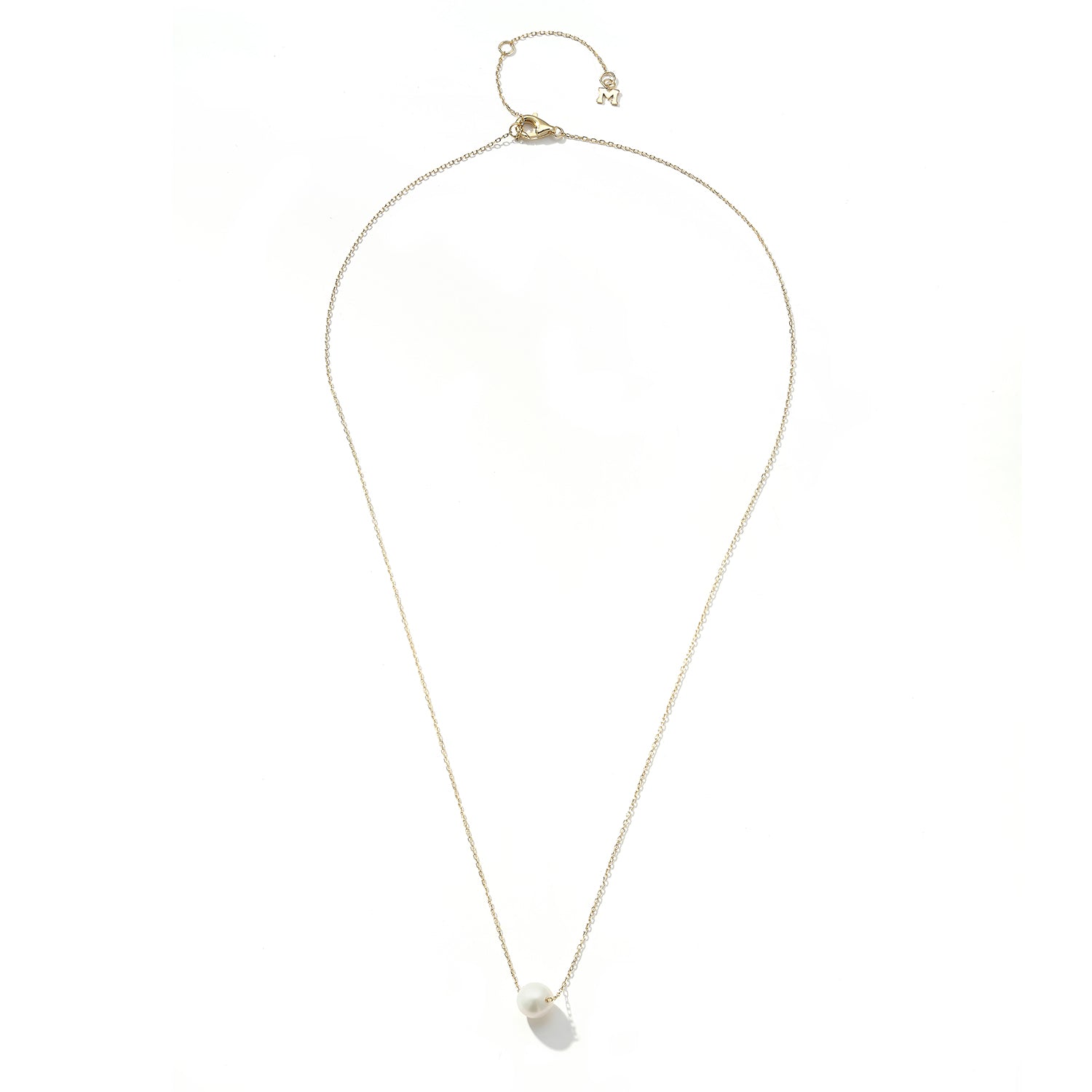 14kt Suspended Pearl Necklace — фото 3