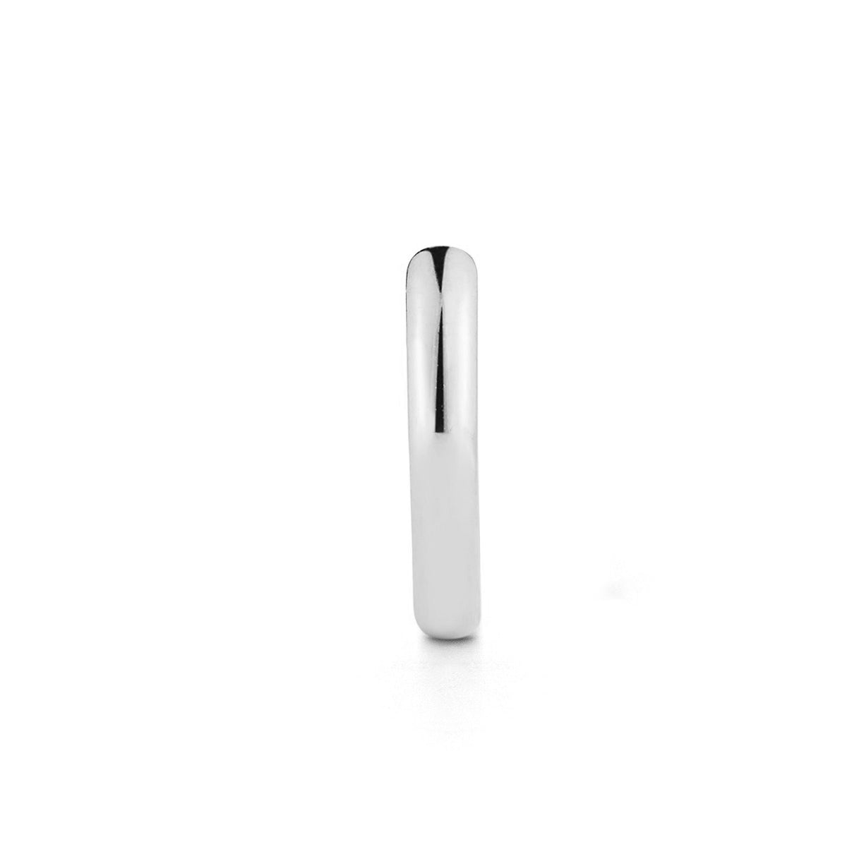 14kt Men's Single White Gold Huggie — фото 4