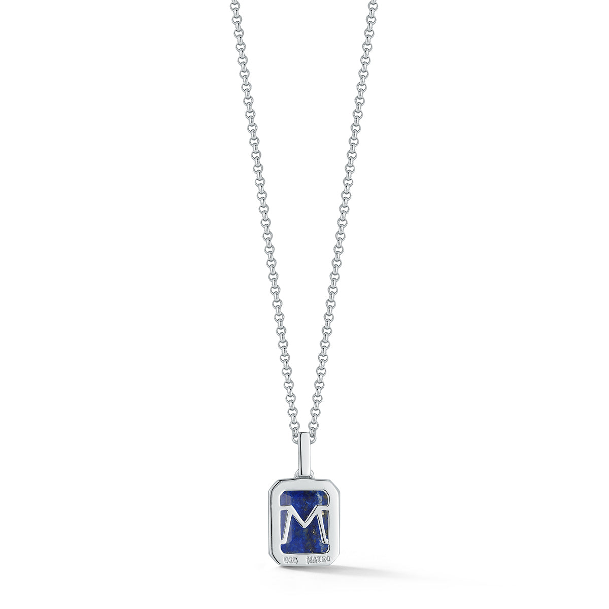 Emerald Cut Lapis Necklace — фото 5