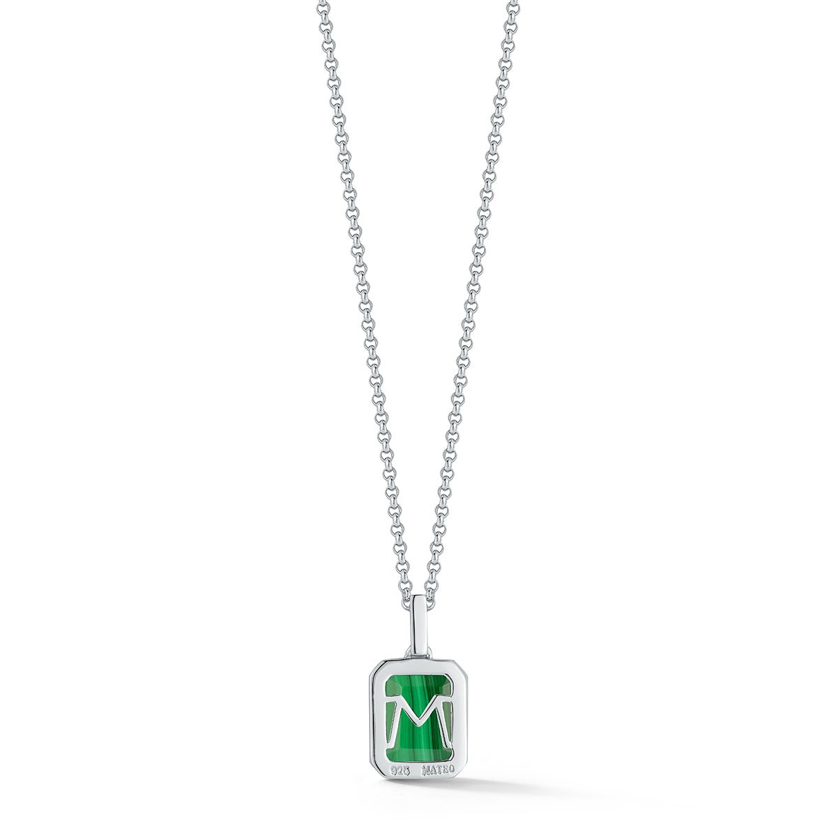 Emerald Cut Malachite Necklace — фото 6