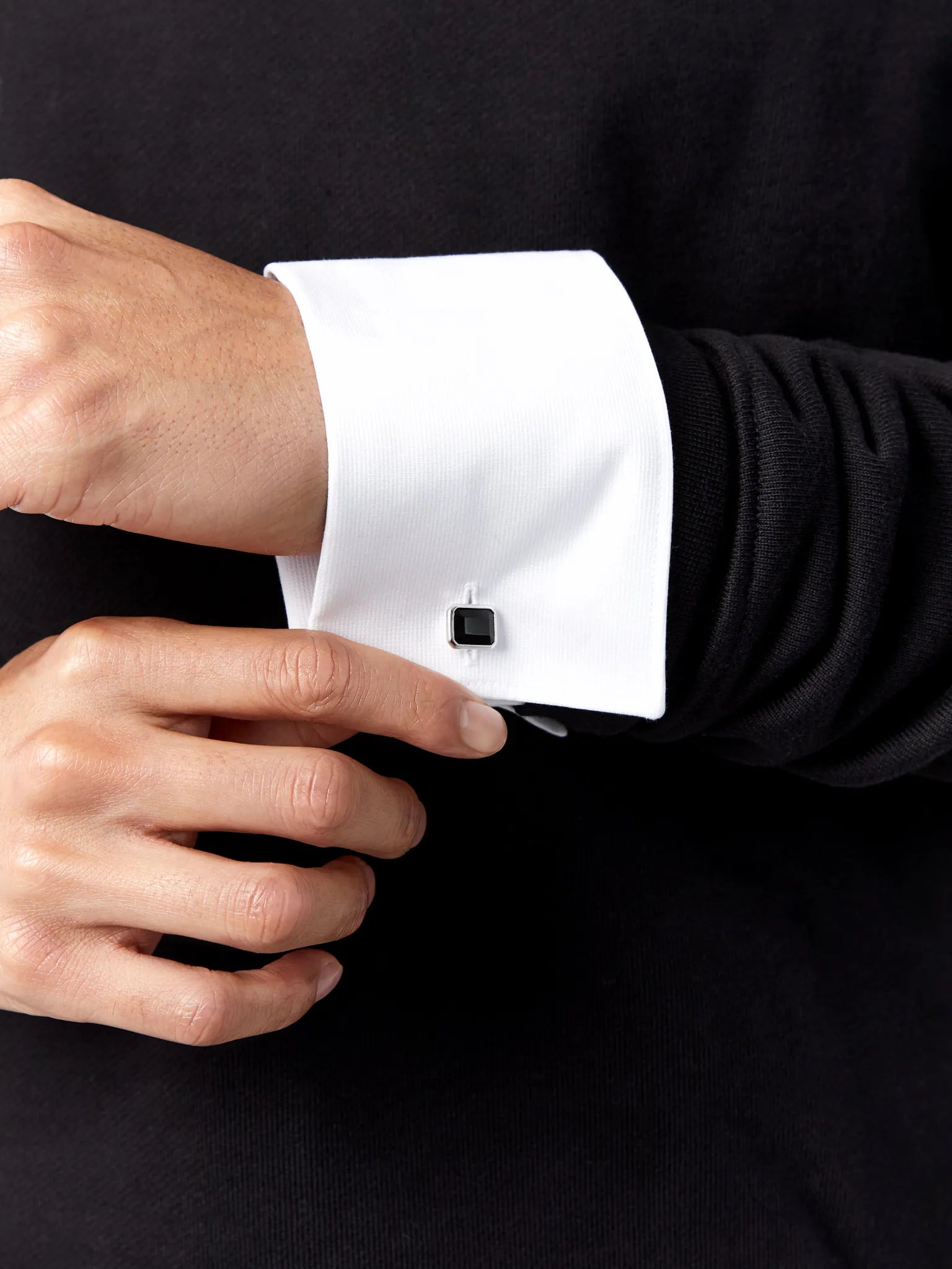 Emerald Cut Onyx Cufflinks — фото 3
