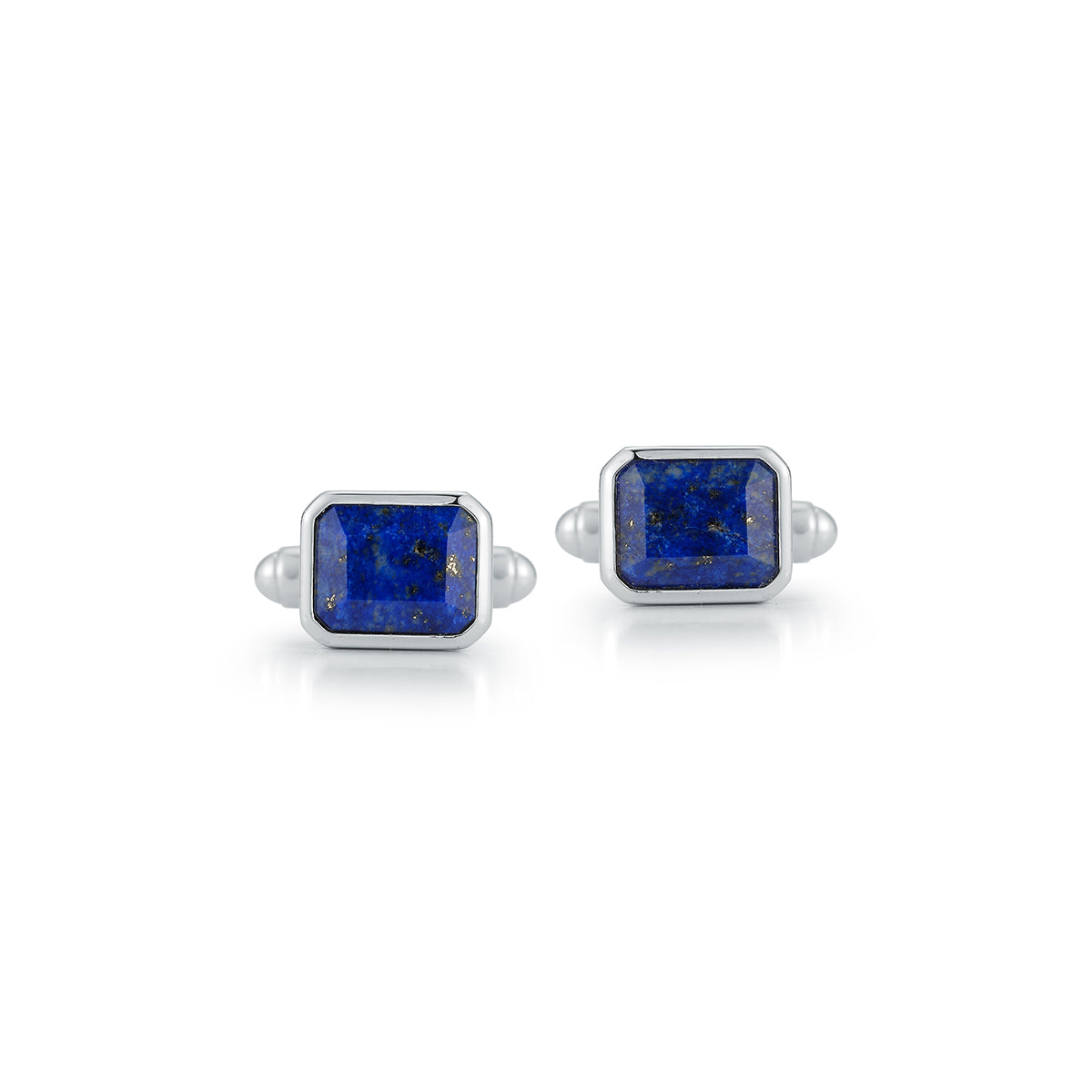 Emerald Cut Lapis Cufflinks — фото 4