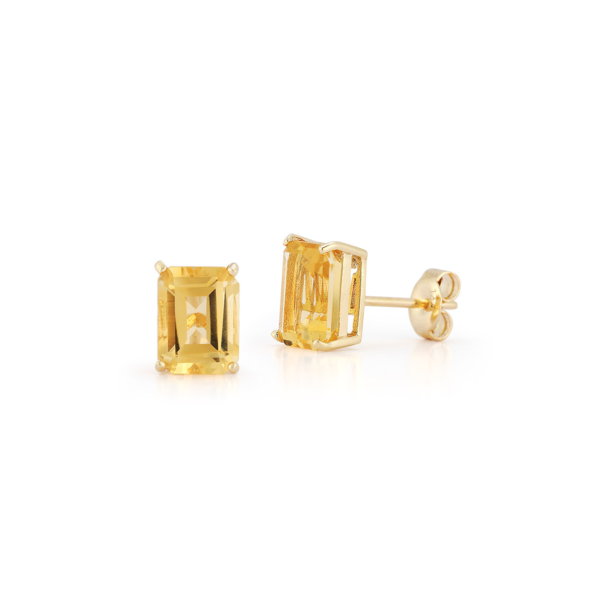 14kt Citrine Studs — фото 3