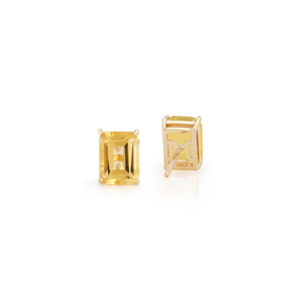 14kt Citrine Studs — фото 4