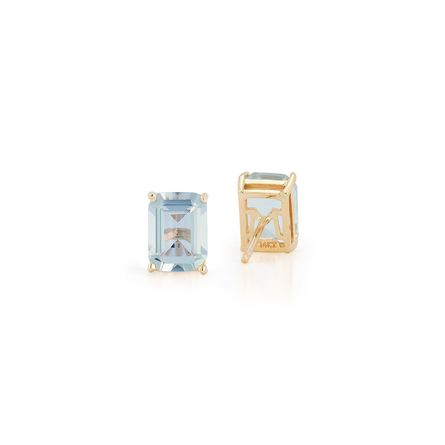 14kt Blue Topaz Studs — фото 4