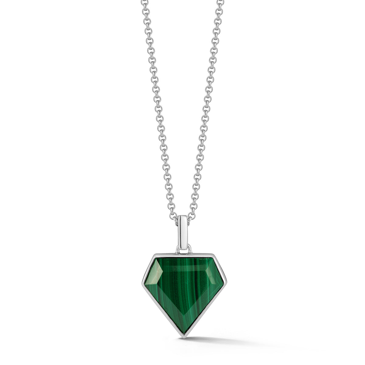 Malachite Pentagon Necklace — фото 1