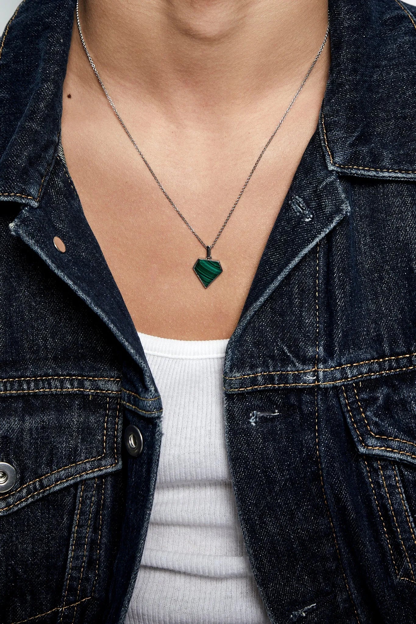 Malachite Pentagon Necklace — фото 3