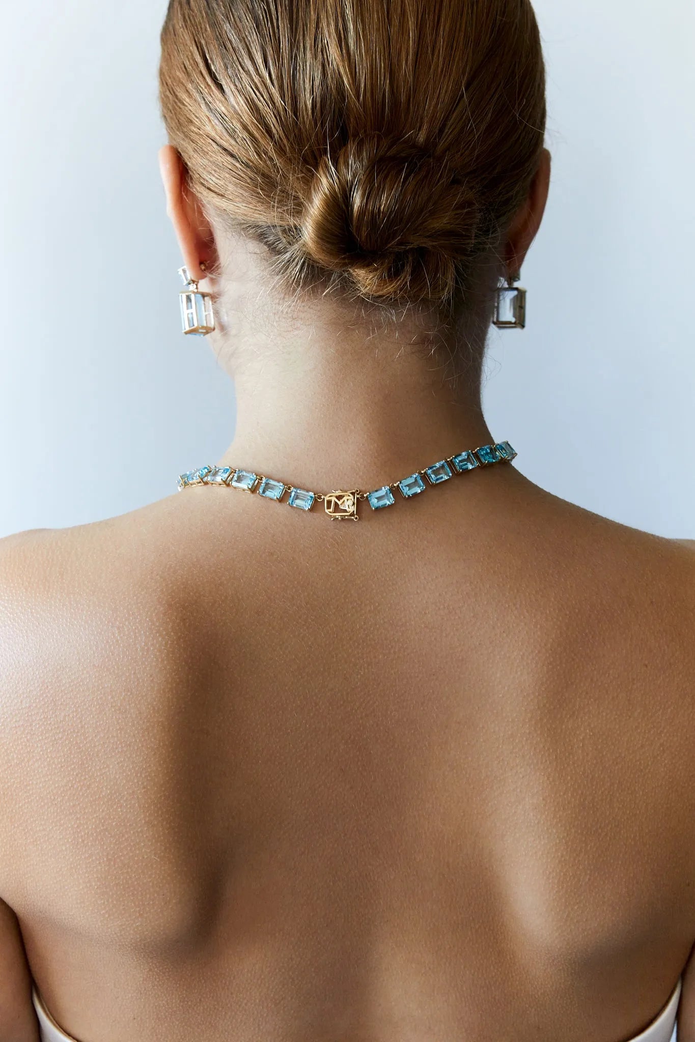 14kt Blue Topaz Anna Riviera Necklace — фото 3