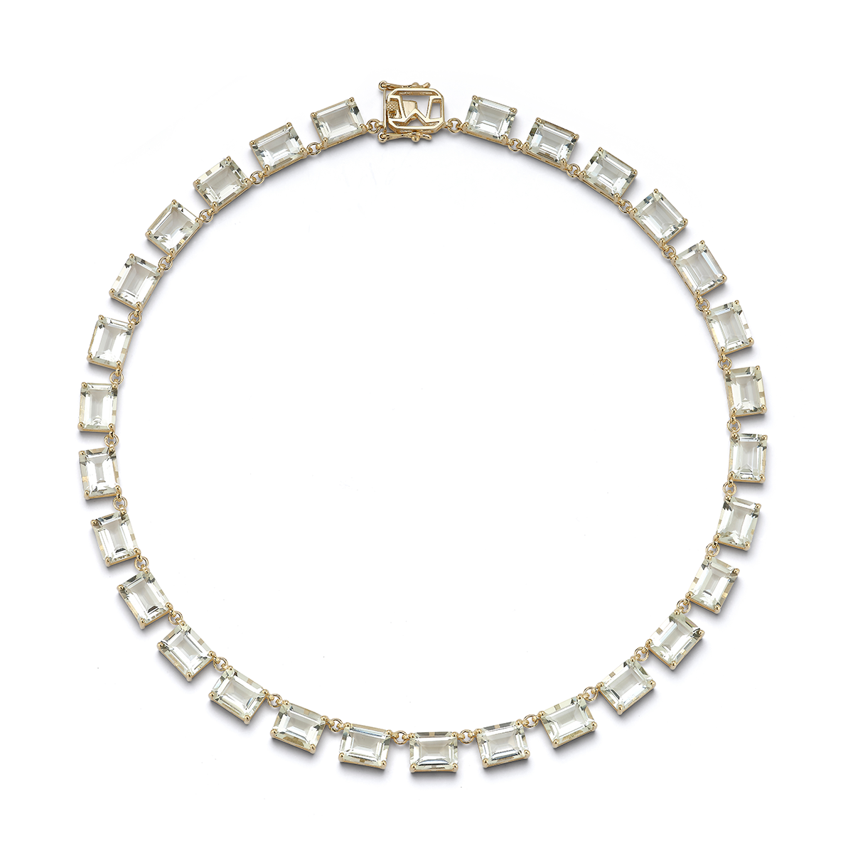 14kt Green Amethyst Anna Riviera Necklace — фото 1