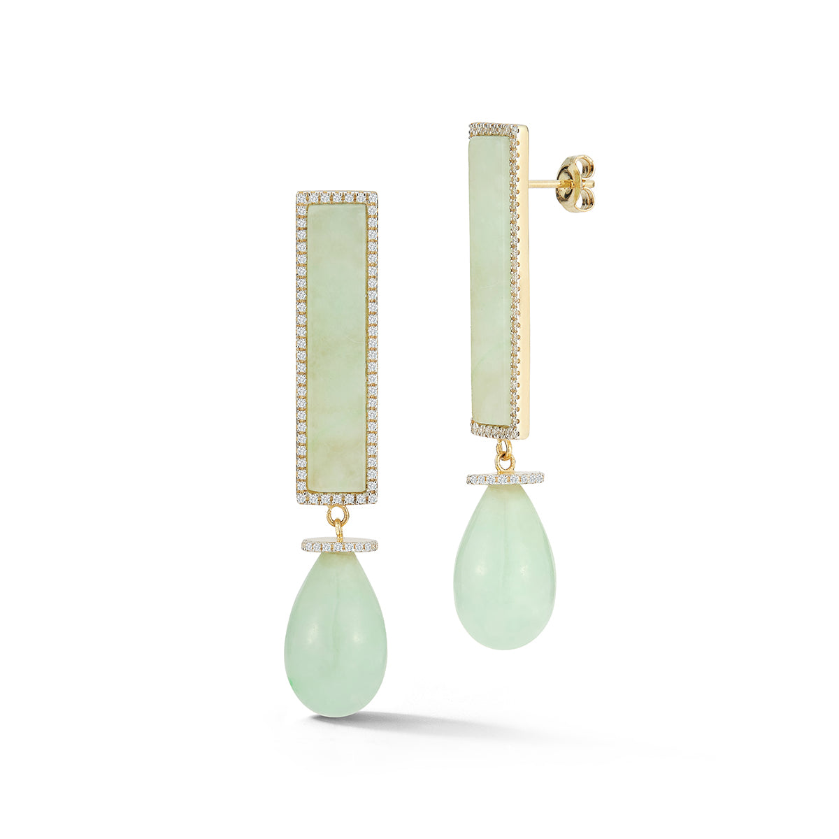 14kt Jade Exclamation Earrings — фото 4