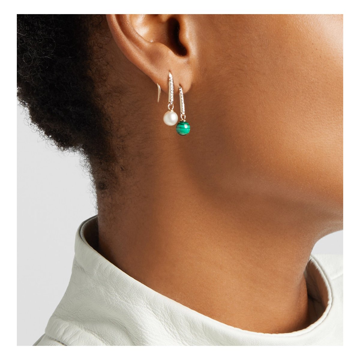 14kt Gold Single Lapis Drop Earrings — фото 2