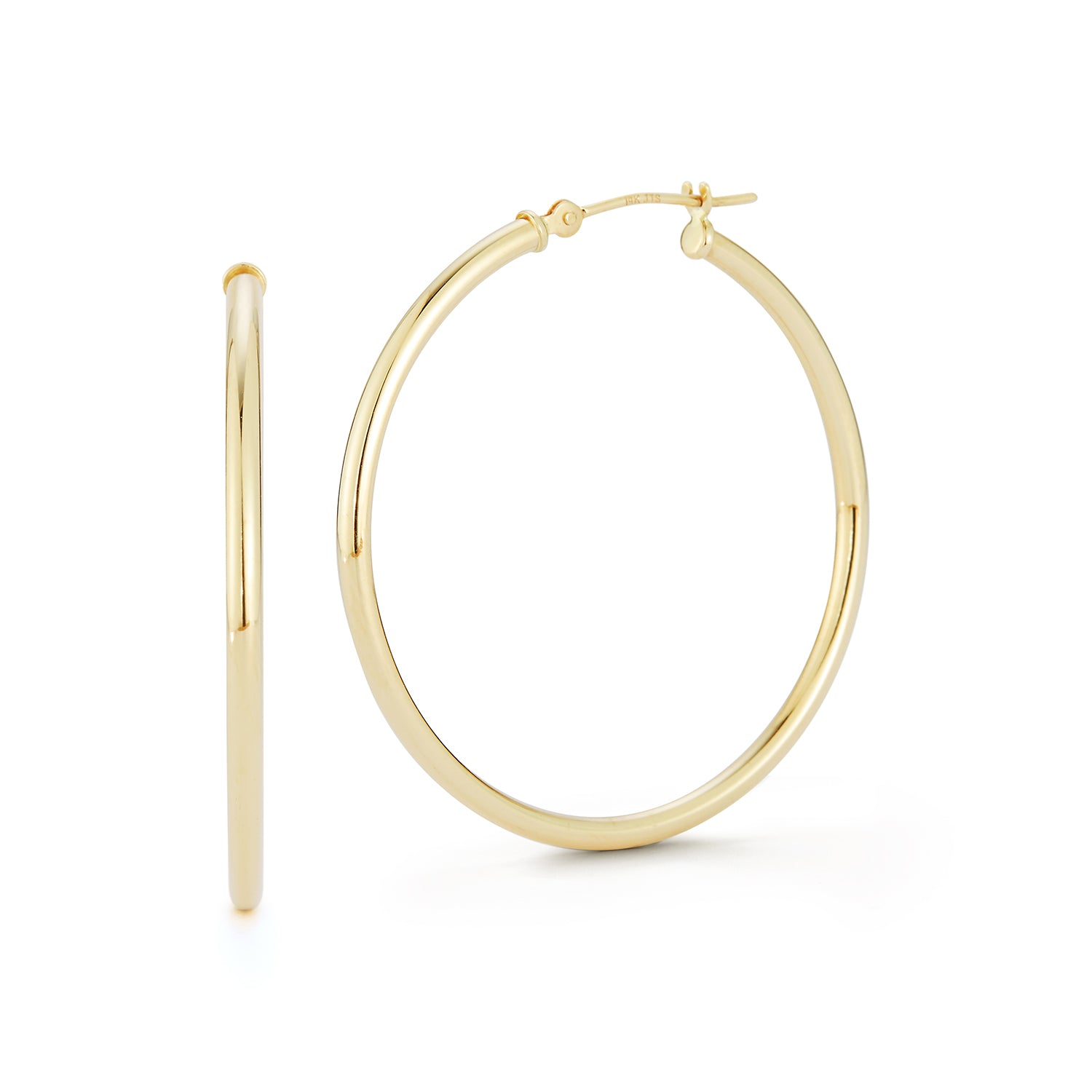 14kt 35mm Gold Hoops — фото 1