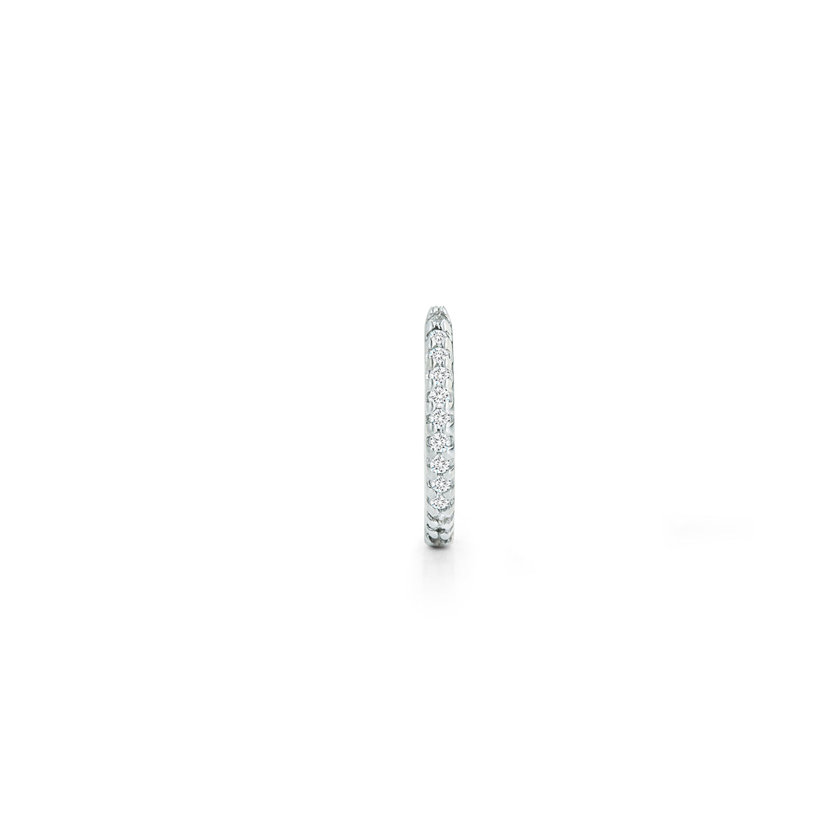 Single 12mm Diamond Huggie — фото 5