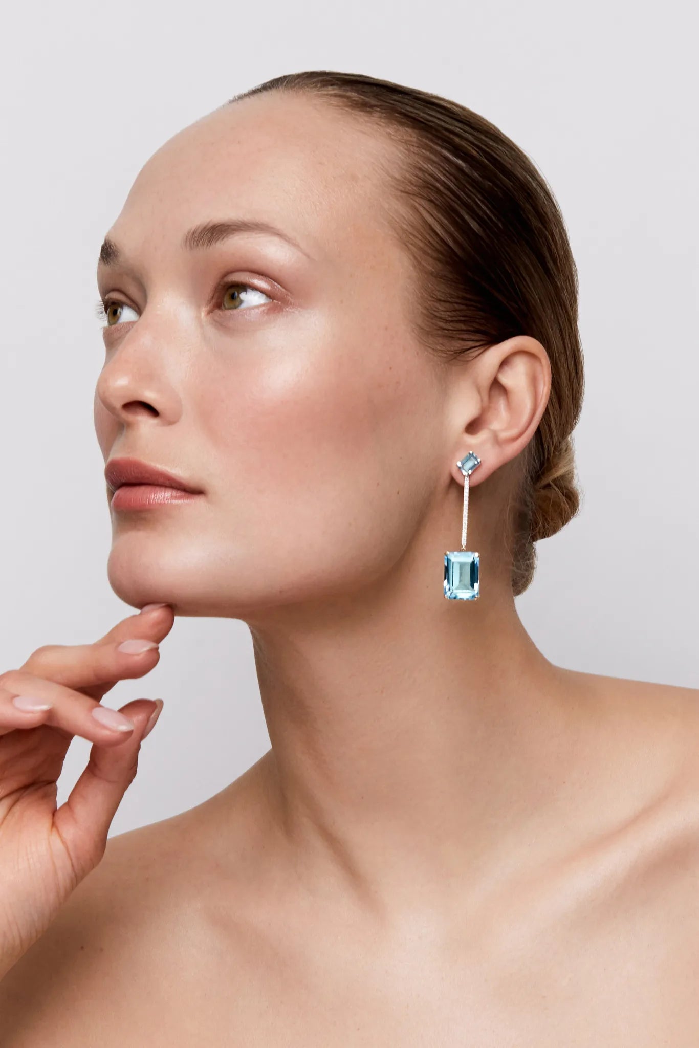 14kt Gold Something Blue Earrings — фото 3