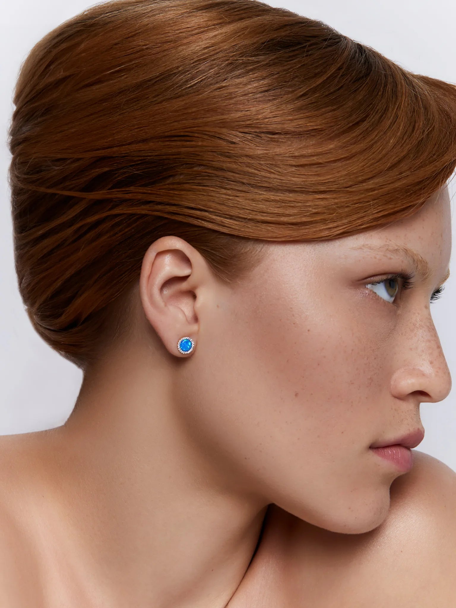 14kt Opal and Diamond Studs — фото 2