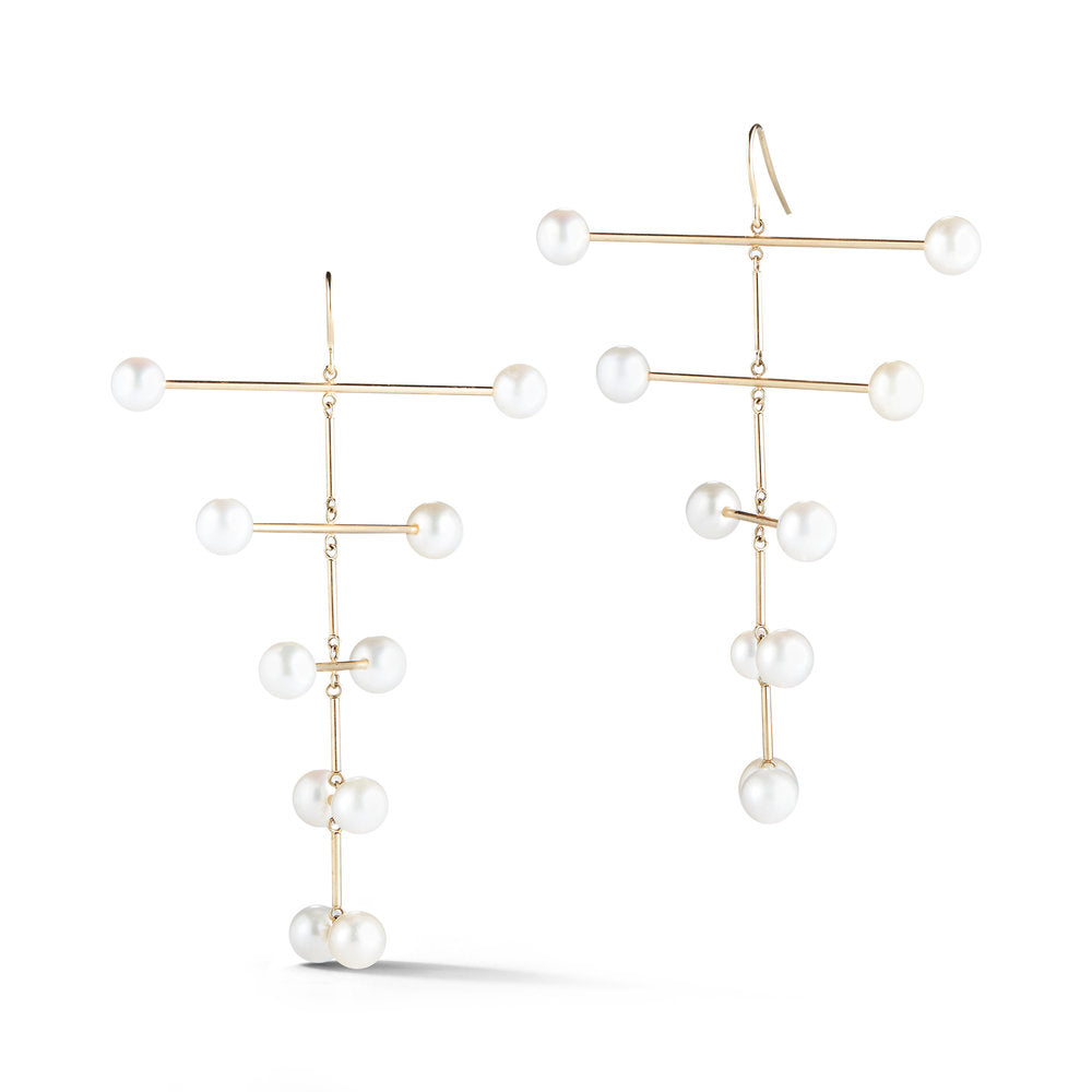 14kt Pearl Blizzard Mobile Earring — фото 1